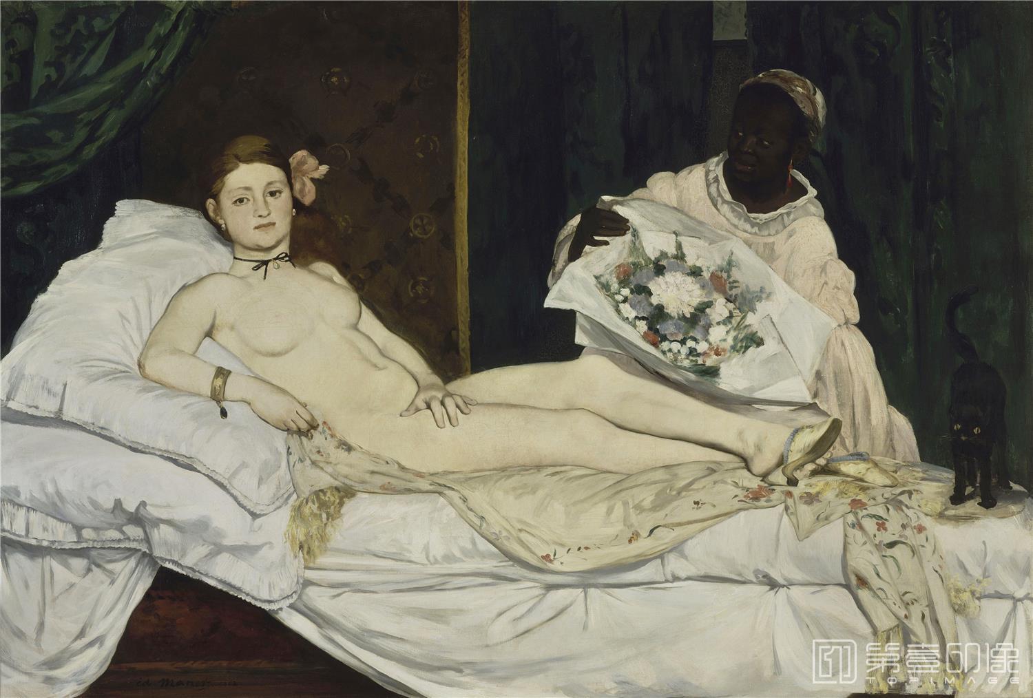 油画-巴黎奥赛博物馆-Edouard Manet-Olympia-071